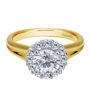 Gabriel 14 Karat Contemporary Engagement Ring ER6941M44JJ