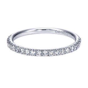 Gabriel 14 Karat Contemporary Wedding Band WB7261W44JJ