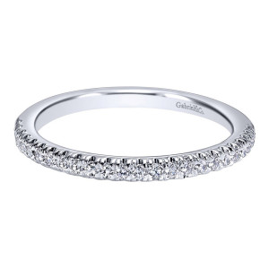 Gabriel 14 Karat Contemporary Wedding Band WB10439W44JJ
