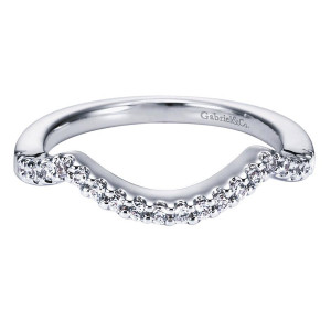Gabriel 14 Karat Contemporary Wedding Band WB5804W44JJ