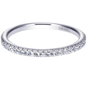 Gabriel 14 Karat Contemporary Wedding Band WB9192W44JJ