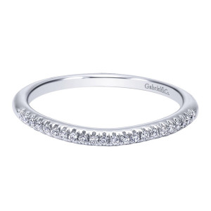 Gabriel 14 Karat Contemporary Wedding Band WB10156W44JJ