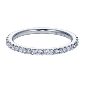 Gabriel 14 Karat Contemporary Wedding Band WB6675W44JJ