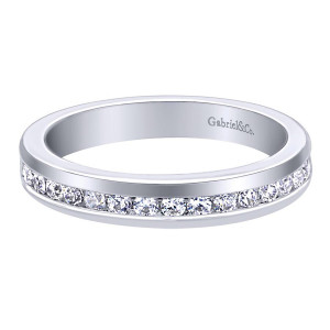 Gabriel 14 Karat Contemporary Wedding Band WB6593W44JJ