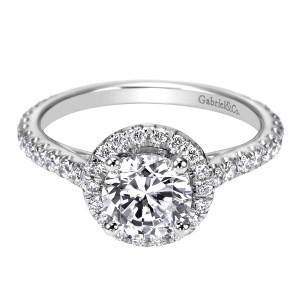 Gabriel 14 Karat Contemporary Engagement Ring ER6970W44JJ