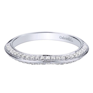 Gabriel 14 Karat Contemporary Wedding Band WB9306W44JJ