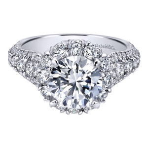 Gabriel 18 Karat Contemporary Engagement Ring ER11989R6W83JJ