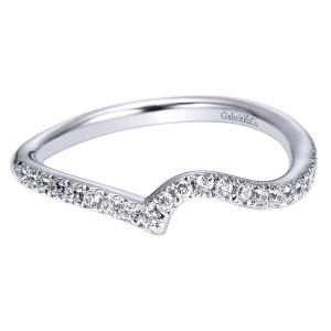 Gabriel 14 Karat Contemporary Wedding Band WB4224W44JJ