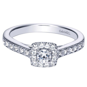 Gabriel 14 Karat Victorian Engagement Ring ER98522W44JJ