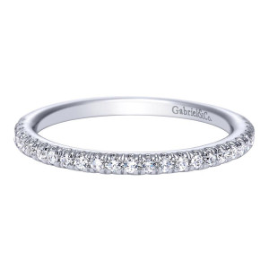 Gabriel 14 Karat Contemporary Wedding Band WB7819W44JJ