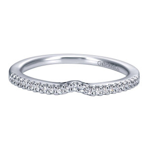 Gabriel 14 Karat Contemporary Wedding Band WB6432W44JJ