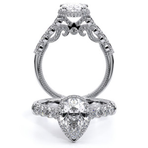 Verragio Insignia-7100PEAR Platinum Engagement Ring