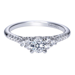 Gabriel 14 Karat Contemporary Engagement Ring ER98722W44JJ
