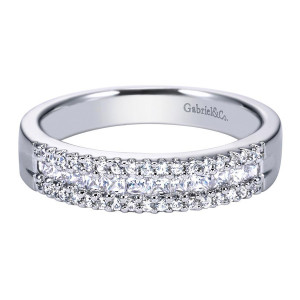 Gabriel 14 Karat Contemporary Wedding Band WB4253W44JJ