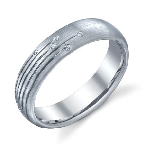 244582 Christian Bauer 14 Karat Diamond Wedding Ring / Band