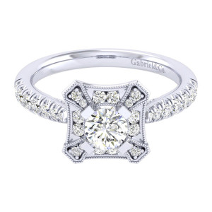 Gabriel 14 Karat Perfect Match Engagement Ring ER039A2AEW44JJ