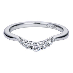 Gabriel 14 Karat Contemporary Wedding Band WB6282W44JJ