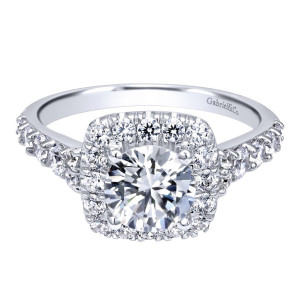 Gabriel 14 Karat Contemporary Engagement Ring ER10287W44JJ