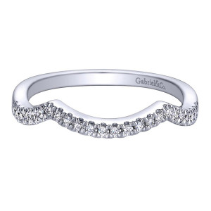 Gabriel 14 Karat Contemporary Wedding Band WB9644W44JJ