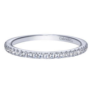 Gabriel 14 Karat Contemporary Wedding Band WB8199W44JJ