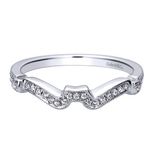 Gabriel 14 Karat Contemporary Wedding Band WB9532W44JJ
