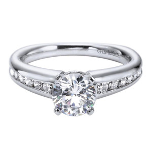 Gabriel 14 Karat Contemporary Engagement Ring ER4182W44JJ