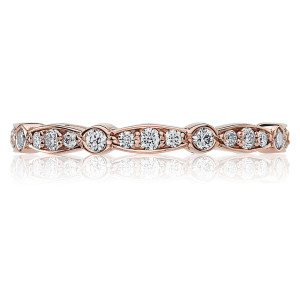 Tacori 47-2ETPK 18 Karat Sculpted Crescent Diamond Wedding Band