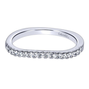 Gabriel 14 Karat Contemporary Wedding Band WB4107W44JJ