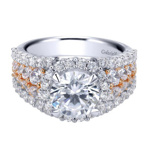 Gabriel 18 Karat Contemporary Engagement Ring ER8446M83JJ