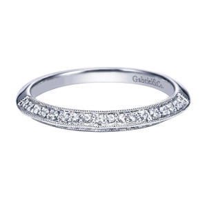 Gabriel 14 Karat Victorian Wedding Band WB4027W44JJ