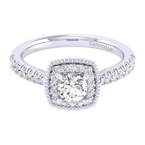 Gabriel 14 Karat Perfect Match Engagement Ring ER039A2ABW44JJ