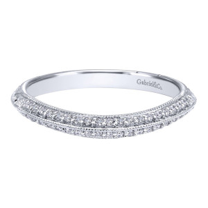 Gabriel 14 Karat Victorian Wedding Band WB10293W44JJ