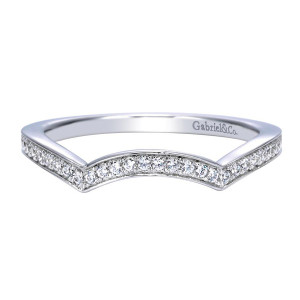 Gabriel 14 Karat Contemporary Wedding Band WB8056W44JJ