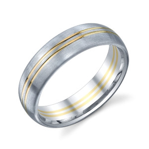 273762 Christian Bauer Platinum & 18 Karat Wedding Ring / Band