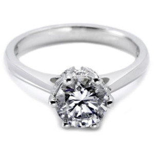 Tacori Platinum Solitaire Engagement Ring 2501RD6