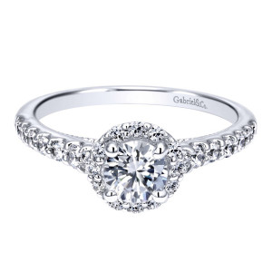 Gabriel 14 Karat Contemporary Engagement Ring ER911885R0W44JJ