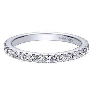 Gabriel 14 Karat Contemporary Wedding Band WB9449W44JJ