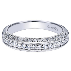 Gabriel 14 Karat Victorian Wedding Band WB4039W44JJ