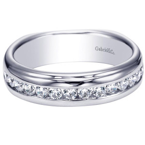Gabriel 14 Karat Contemporary Wedding Band WB4195W44JJ