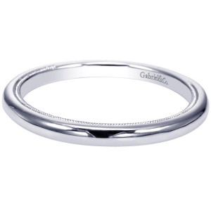 Gabriel 14 Karat Contemporary Wedding Band WB9023W4JJJ