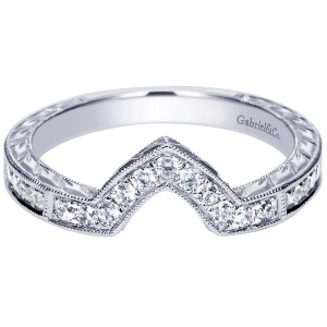 Gabriel 14 Karat Victorian Wedding Band WB8811W44JJ