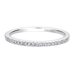 Gabriel 14 Karat Contemporary Wedding Band WB9478W44JJ