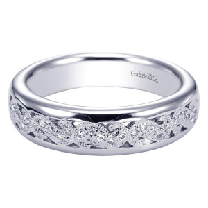 Gabriel 14 Karat Victorian Wedding Band WB5522W44JJ