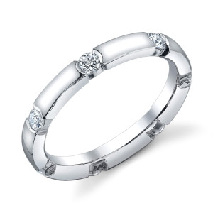 244633 Christian Bauer 14 Karat Diamond Wedding Ring / Band