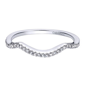 Gabriel 14 Karat Contemporary Wedding Band WB9337W44JJ