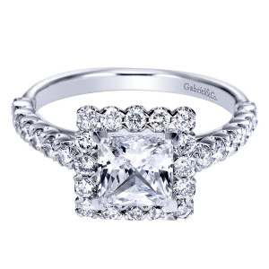 Gabriel 14 Karat Contemporary Engagement Ring ER6954W44JJ
