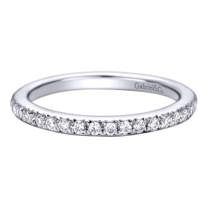 Gabriel 14 Karat Contemporary Wedding Band WB9368W44JJ