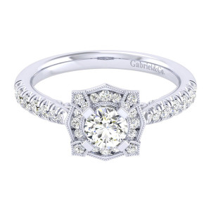 Gabriel 14 Karat Perfect Match Engagement Ring ER039A2ADW44JJ