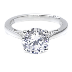 Tacori Dantela Platinum Engagement Ring 2638RD85