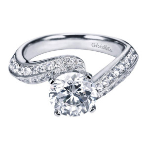 Gabriel 14 Karat Victorian Engagement Ring ER6070W44JJ